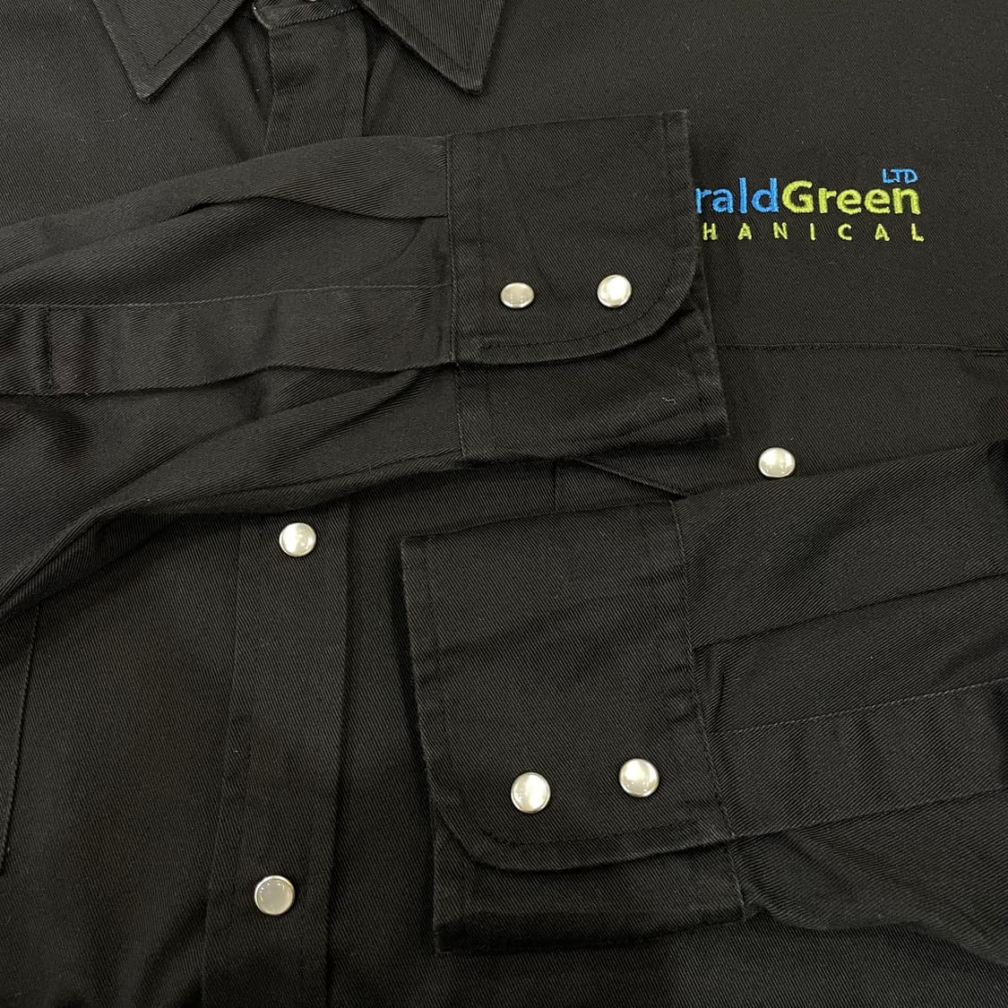 (L) Dickies 디키즈 자수 워크 셔츠 블랙 상품이미지4