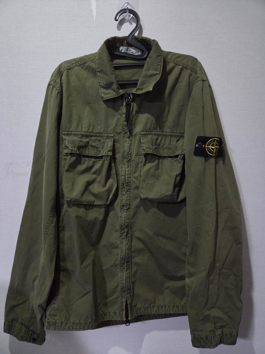 정품 스톤아일랜드 카키 올드이펙트 114WN 오버셔츠 100/L 상품이미지1