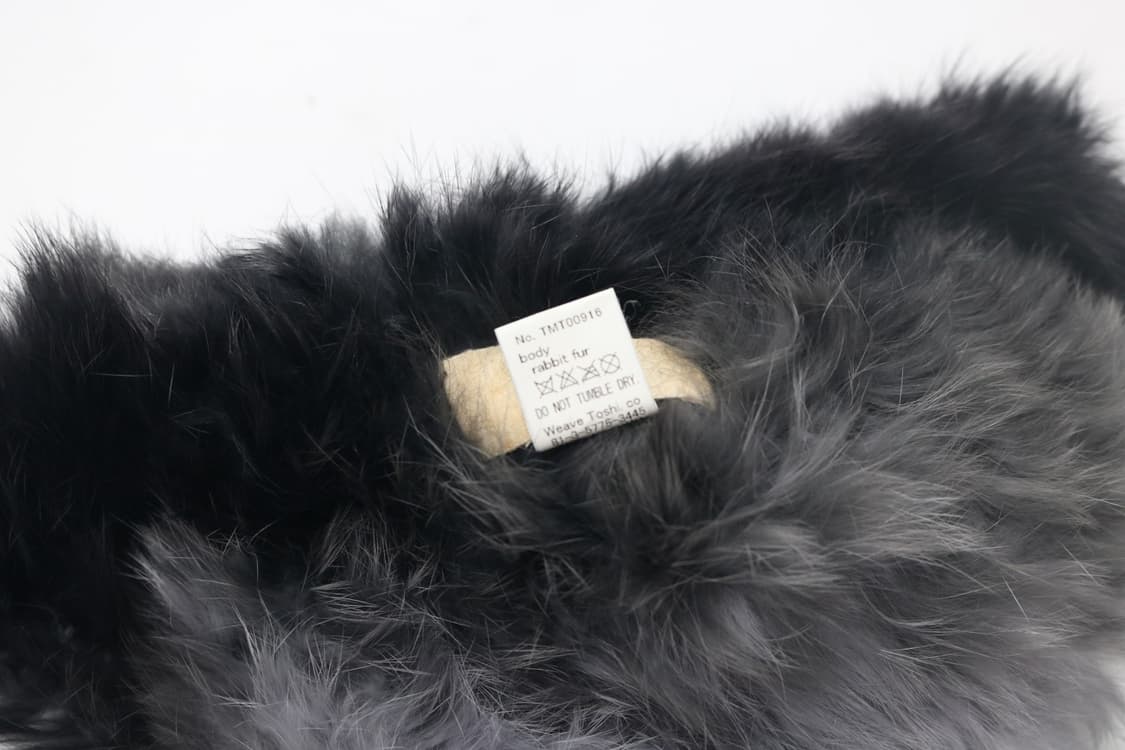 CA4LA 카시라 그라데이션 리얼 래빗 퍼 니트 버킷햇 상품이미지9