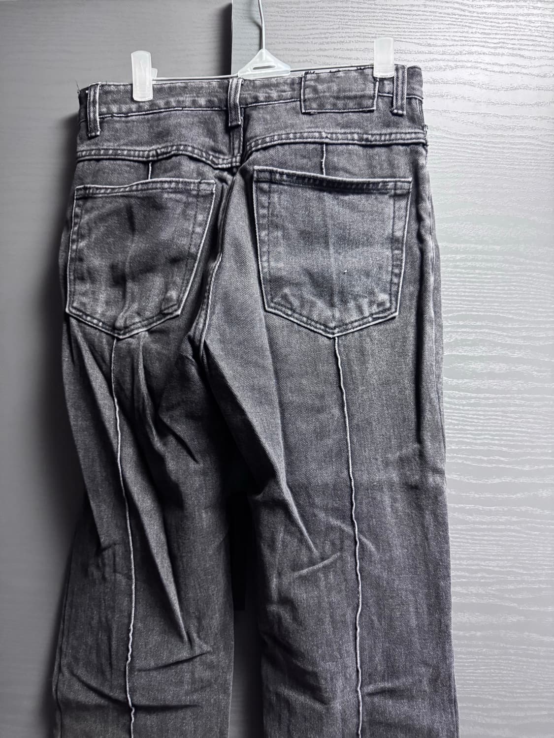 문선 핀턱 부츠컷 데님 플레어진 30 상품이미지2