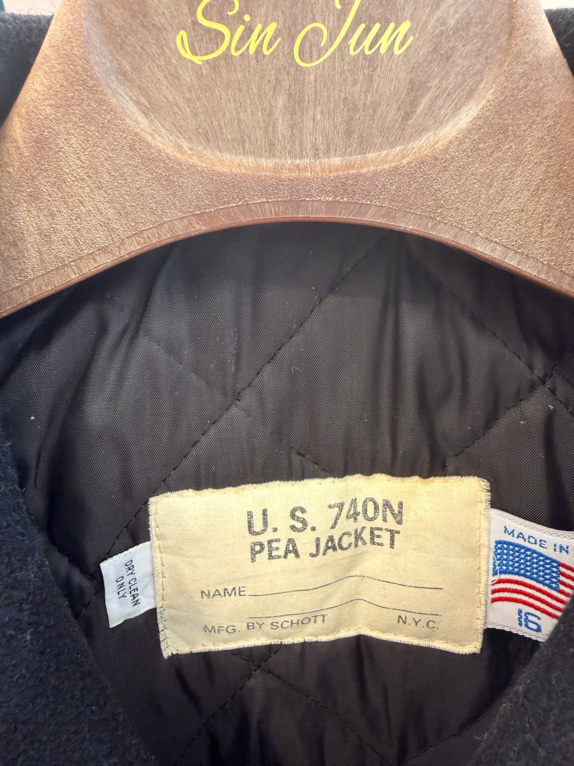 쇼트 740N 피코트 블랙 상품이미지3