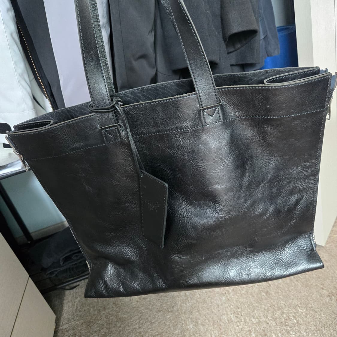 ​[정품] 요지 야마모토 디스코드 사이드 지퍼 토트백 (블랙) 상품이미지5