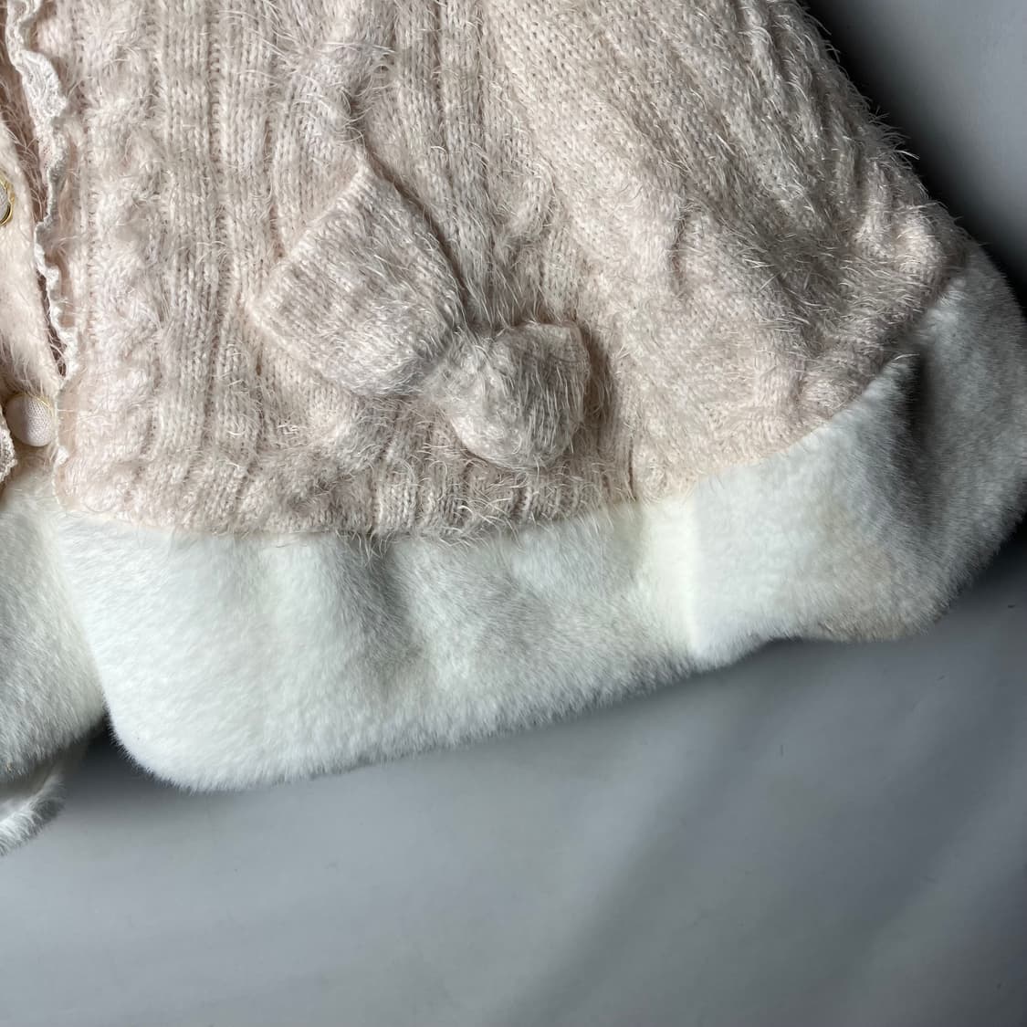 [LIZ LISA] 리즈리사 히메 퍼 니트 케이프 상품이미지3