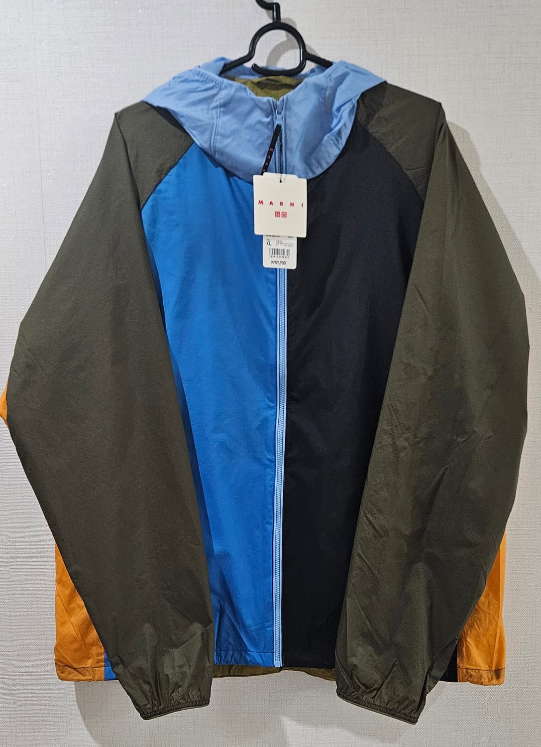 (새상품)유니클로 마르니 컬러블록 바람막이 XL 사이즈 상품이미지1