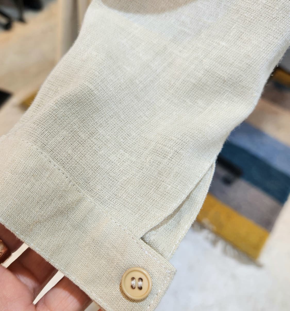 일본 빈티지 리넨 블렌드 원피스 미사용품 상품이미지8