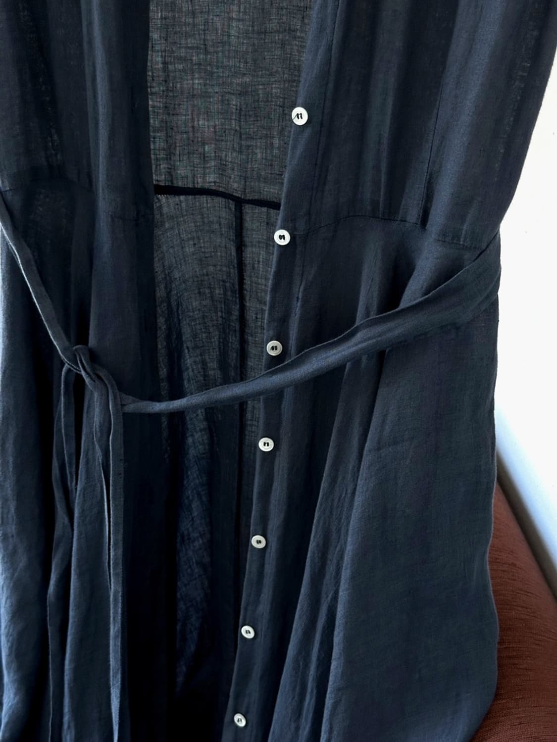 ITALY made natural linen 3way sleeveless 상품이미지4