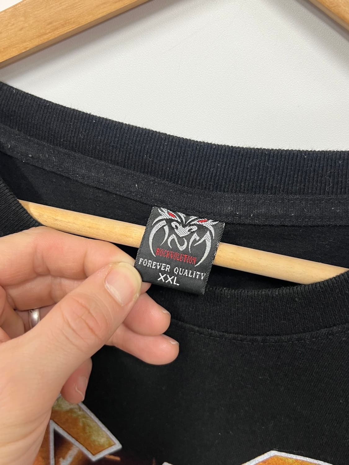 락볼루션 ACDC 프린팅 빈티지 반팔 티셔츠 상품이미지4