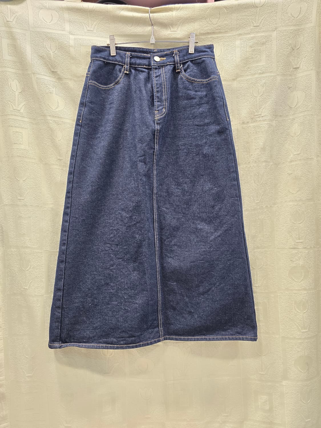 쓰리쿼터 하이드아웃  데님롱스커트 면롱스커트  27~28 상품이미지2