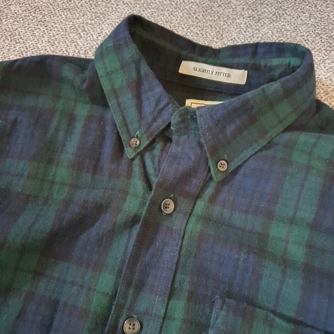 90s엘엘빈 타탄체크 플란넬 셔츠  no.56 상품이미지3