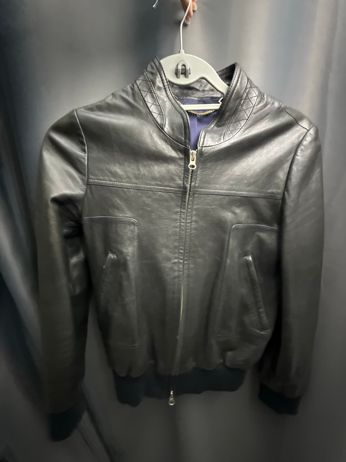 빈티지 슬림핏 레더 가죽자켓 상품이미지4