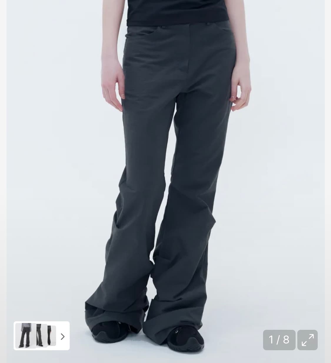 미세키서울 부츠컷 팬츠 차콜 상품이미지1