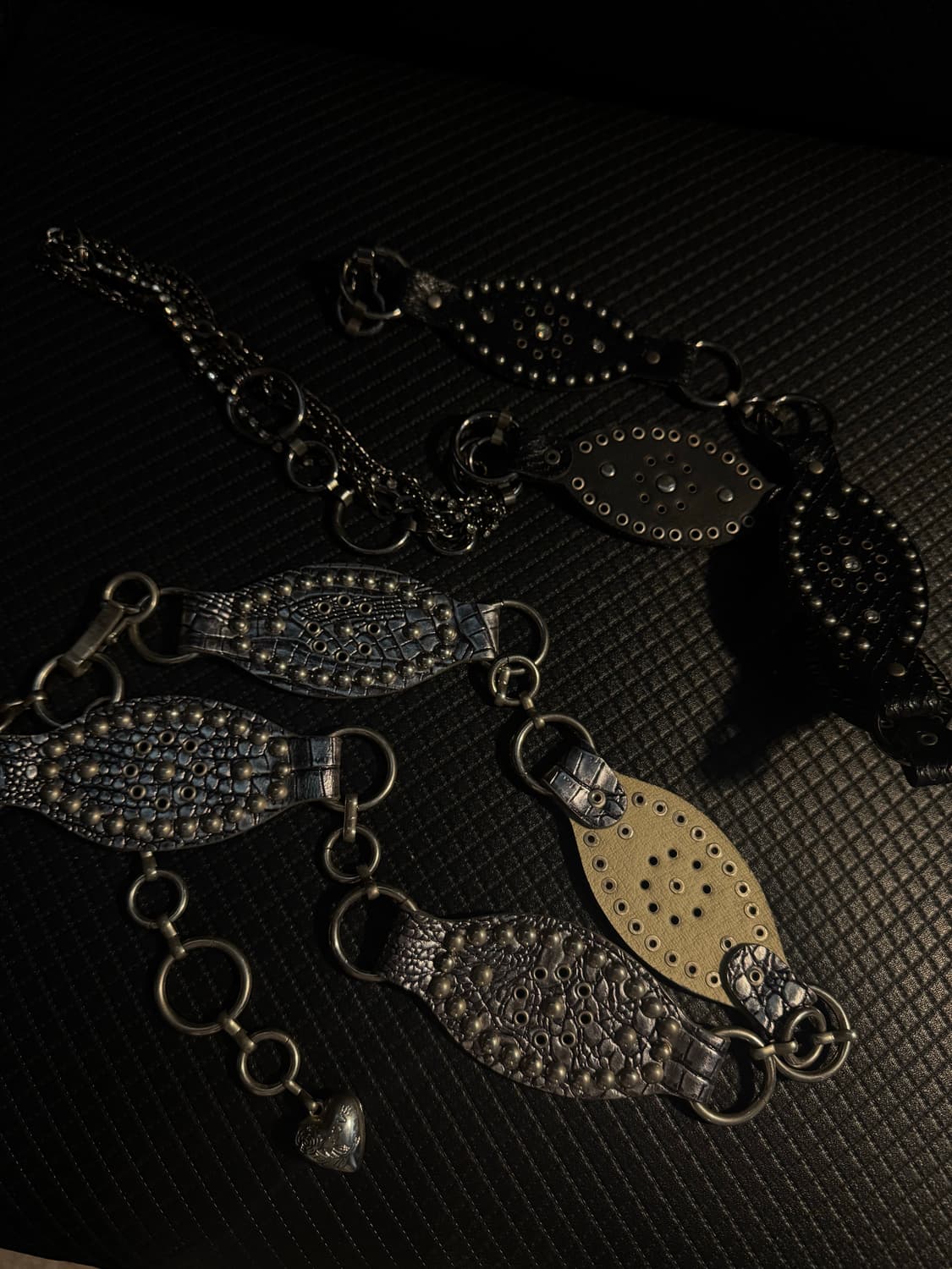 펑크 오리엔탈 빈티지 스터드 체인 벨트 갸루 y2k 상품이미지1