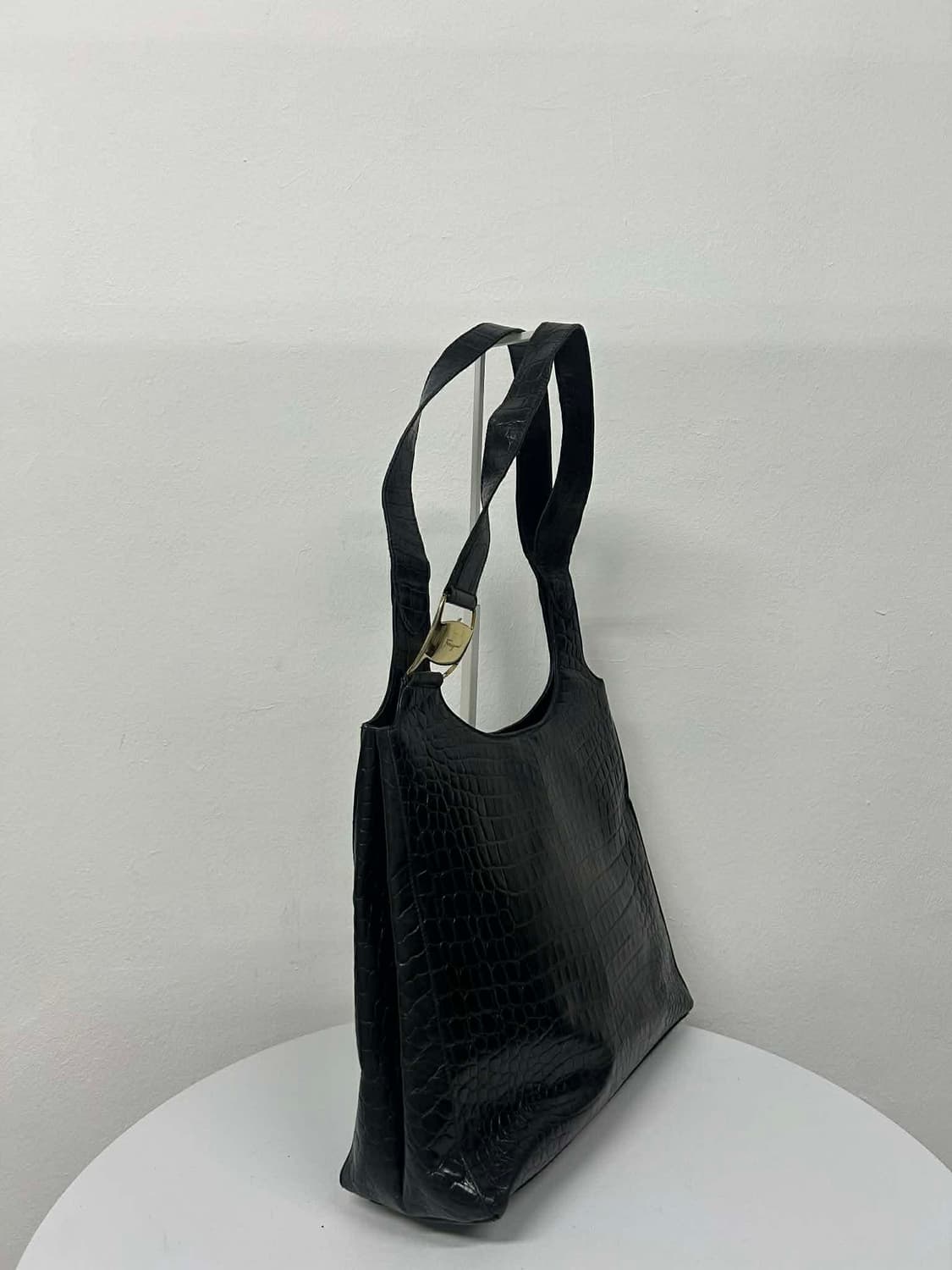 살바토레 페라가모 악어가죽 엠보 호보백 숄더 토트백 상품이미지2