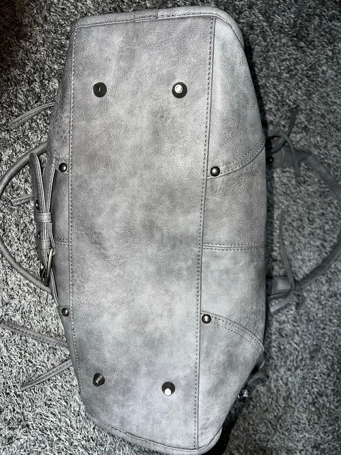 팬시클럽 벨티드 워싱 레더백 가방 상품이미지8