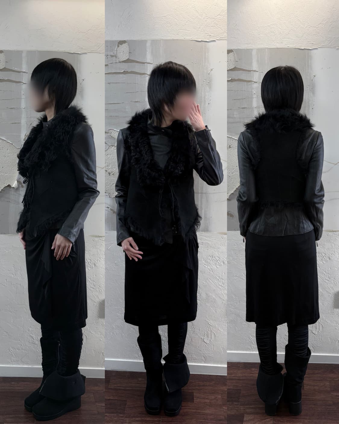 fur suede vest 상품이미지2