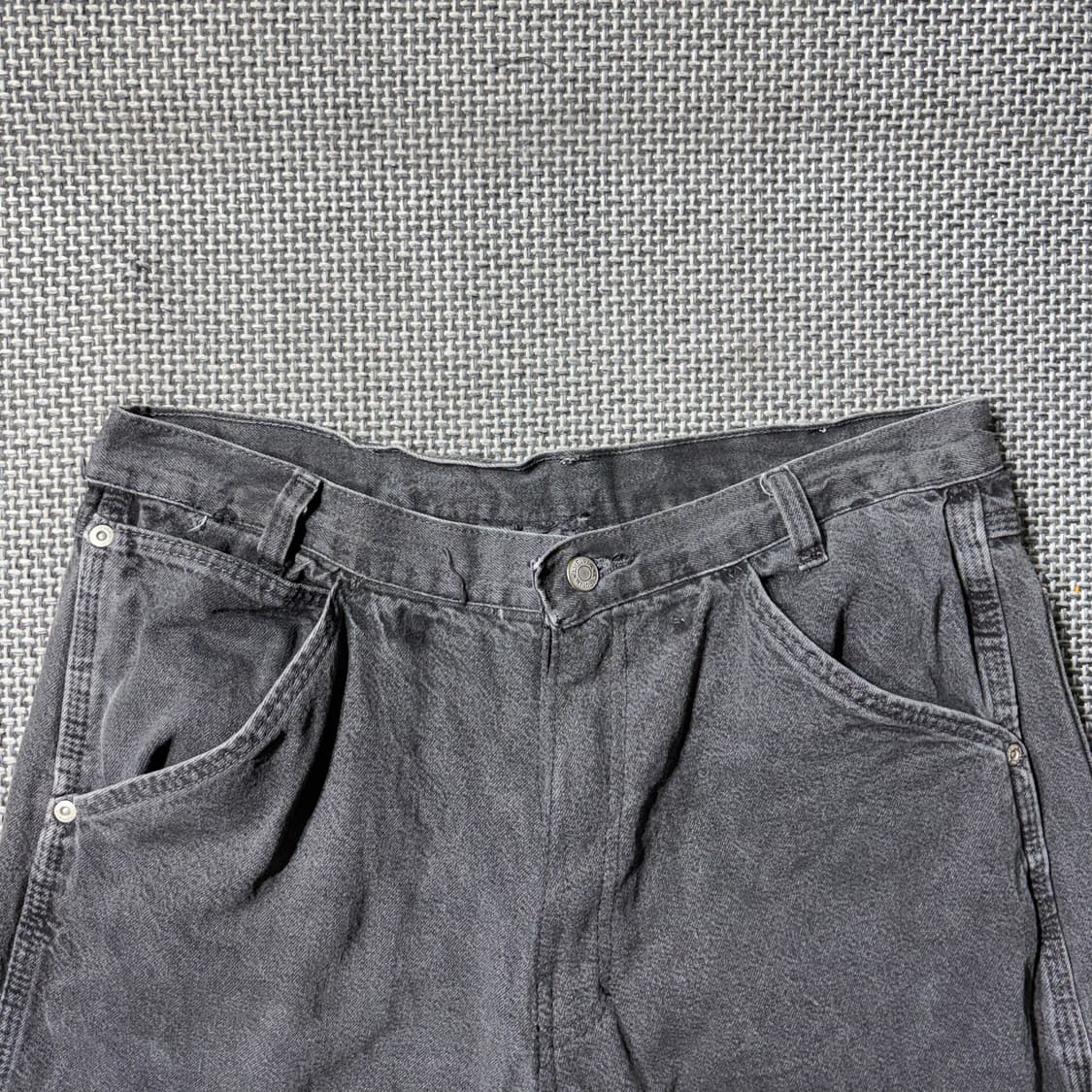 랭글러 블랙 카펜터 데님 반바지 (32) 상품이미지2