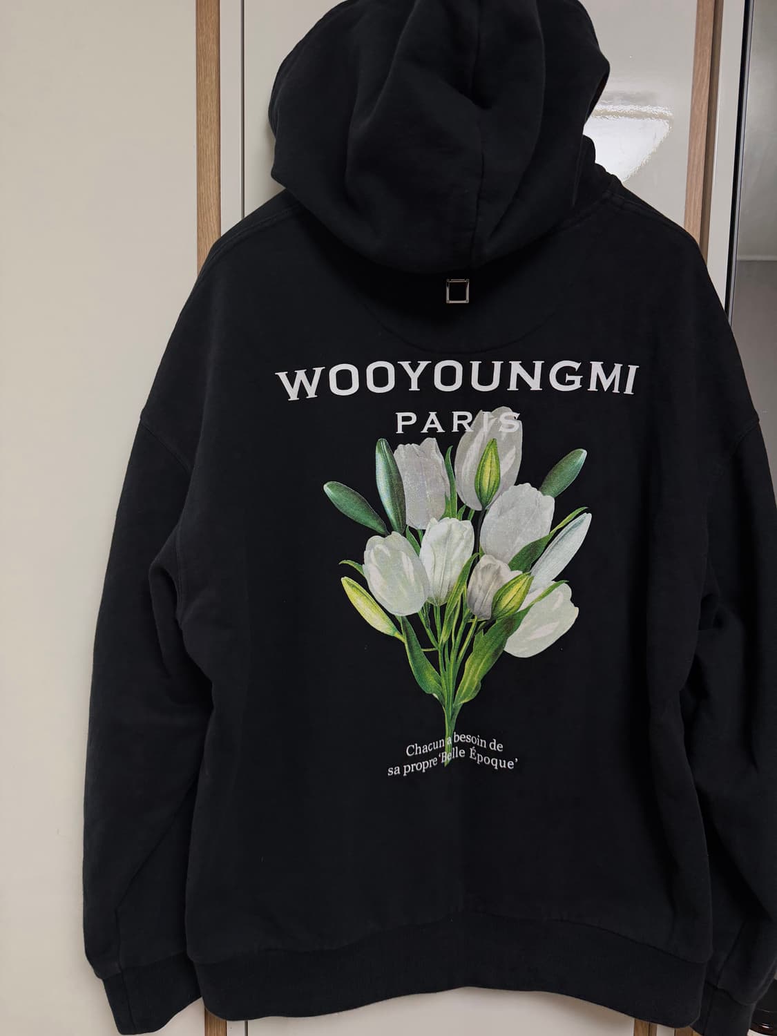 [48] 우영미 튤립 후드티 블랙 상품이미지1