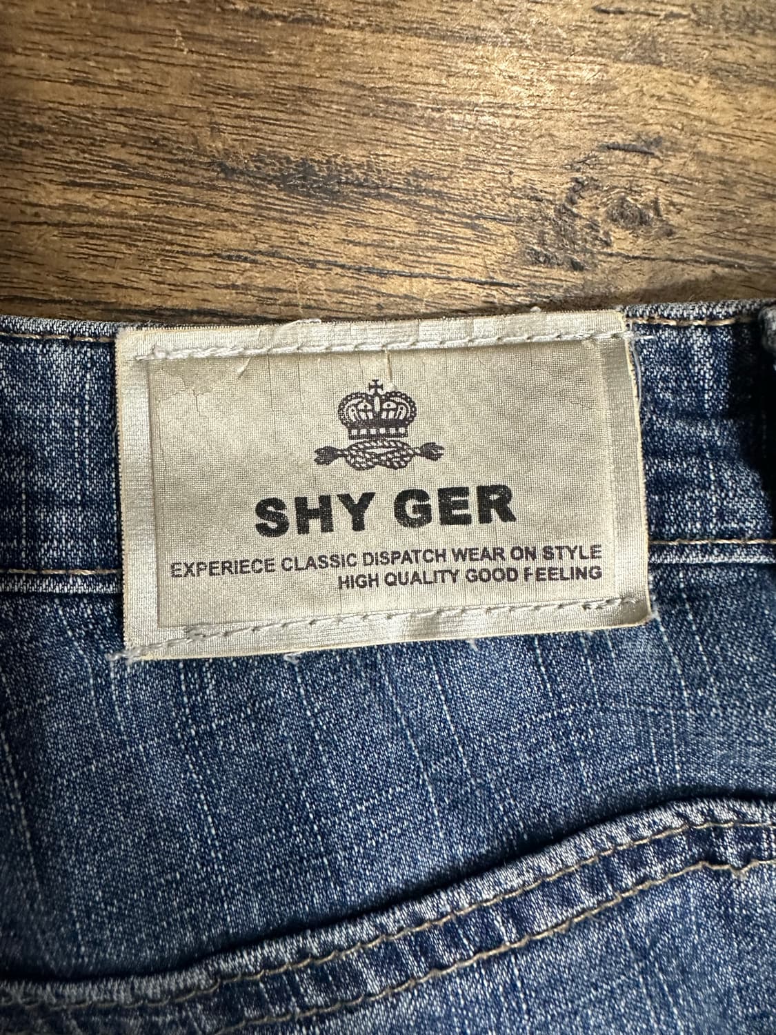 Y2K 플라워 자수 부츠컷 데님 팬츠 30 SHYGER JEANS 상품이미지8