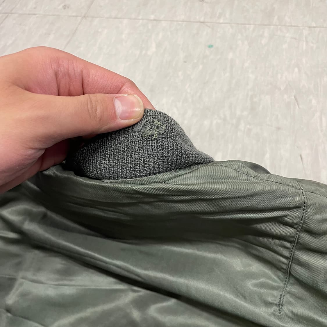 70s 알파인더스트리 MA-1 항공점퍼 야상자켓 L V6 상품이미지9