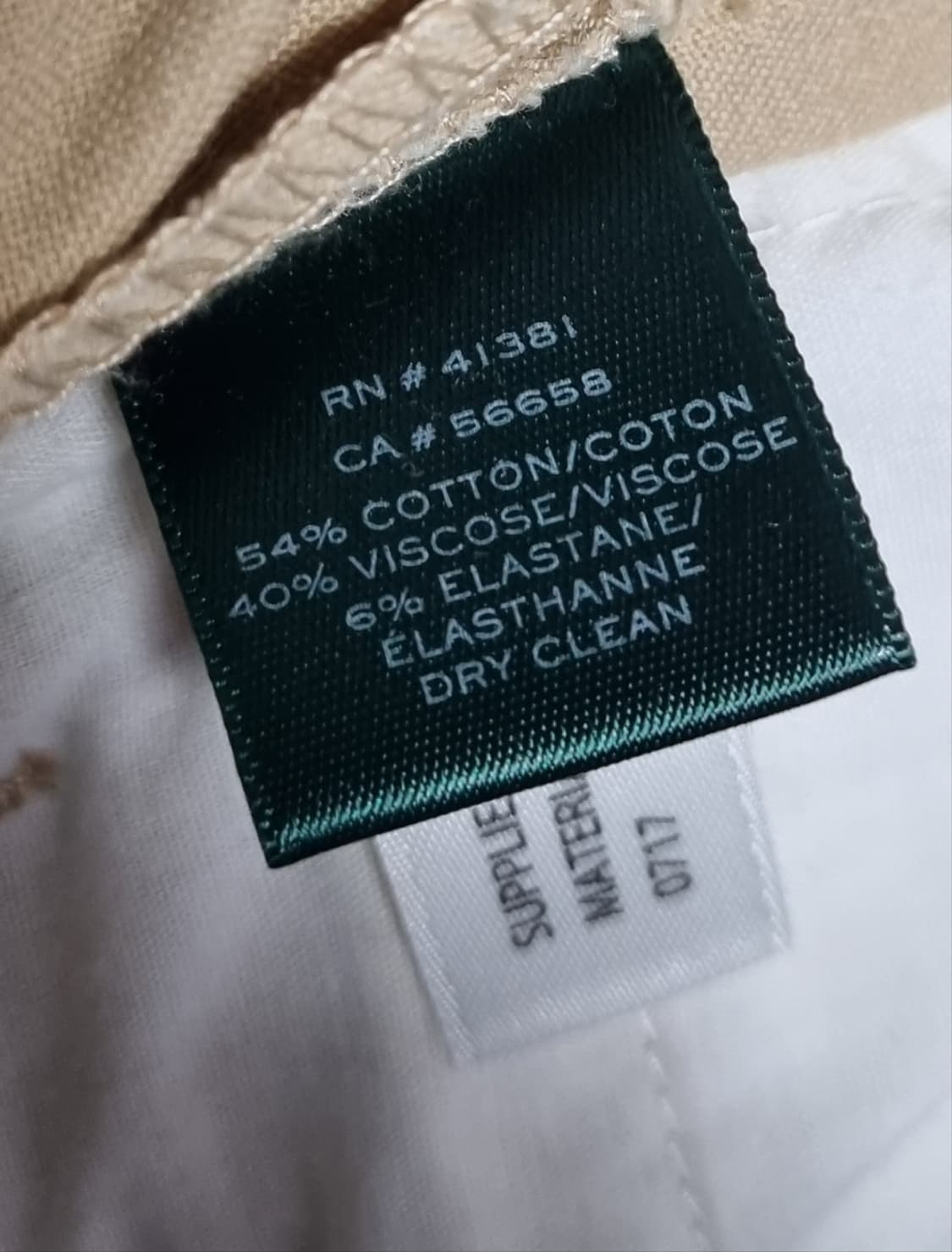 27) 랄프로렌 폴로 베이지 슬랙스 팬츠 상품이미지4