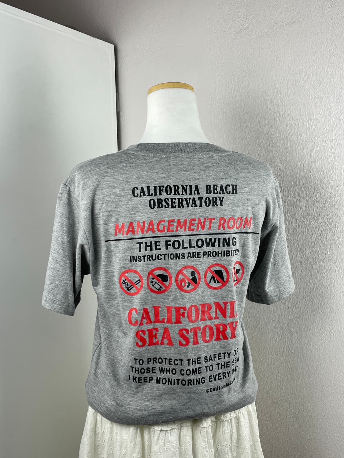 캡틴산타 프린팅 그레이 반팔 슬리브 상품이미지4