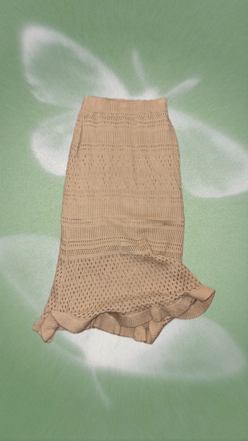 베이지 머메이드 니트 스커트 상품이미지2
