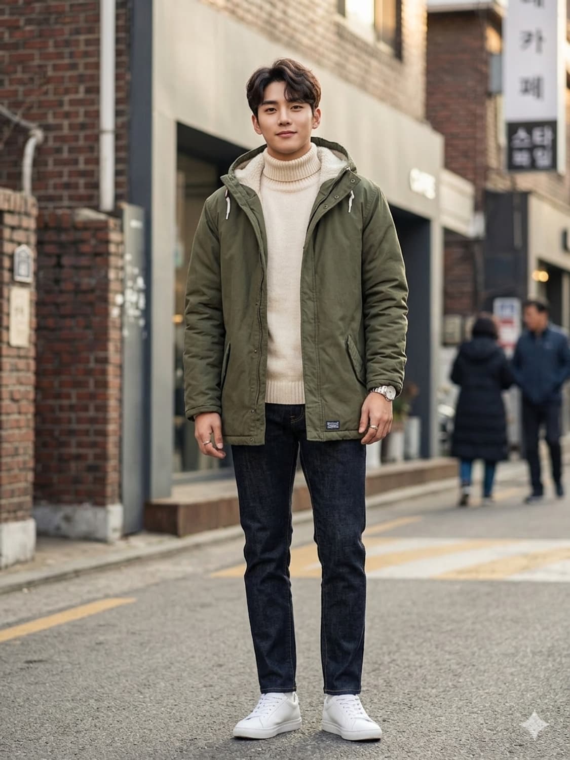 리바이스(Levi's) 써모어 패딩 파카 야상 자켓 카키 상품이미지1