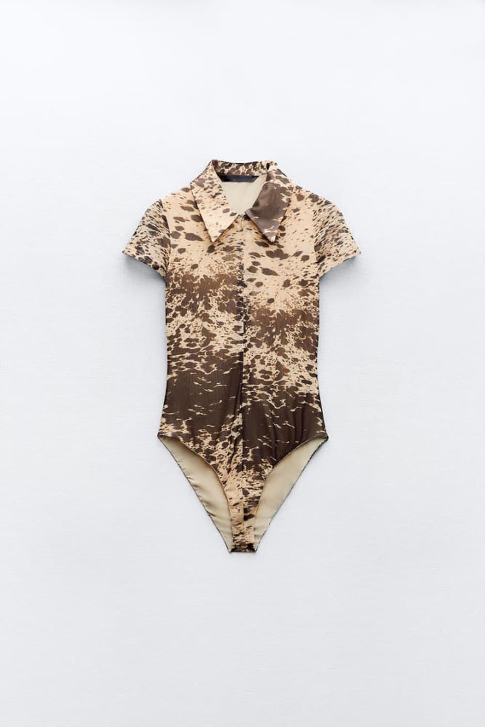 자라 레오파드 애니멀 프린트 튤 바디수트 상품이미지6
