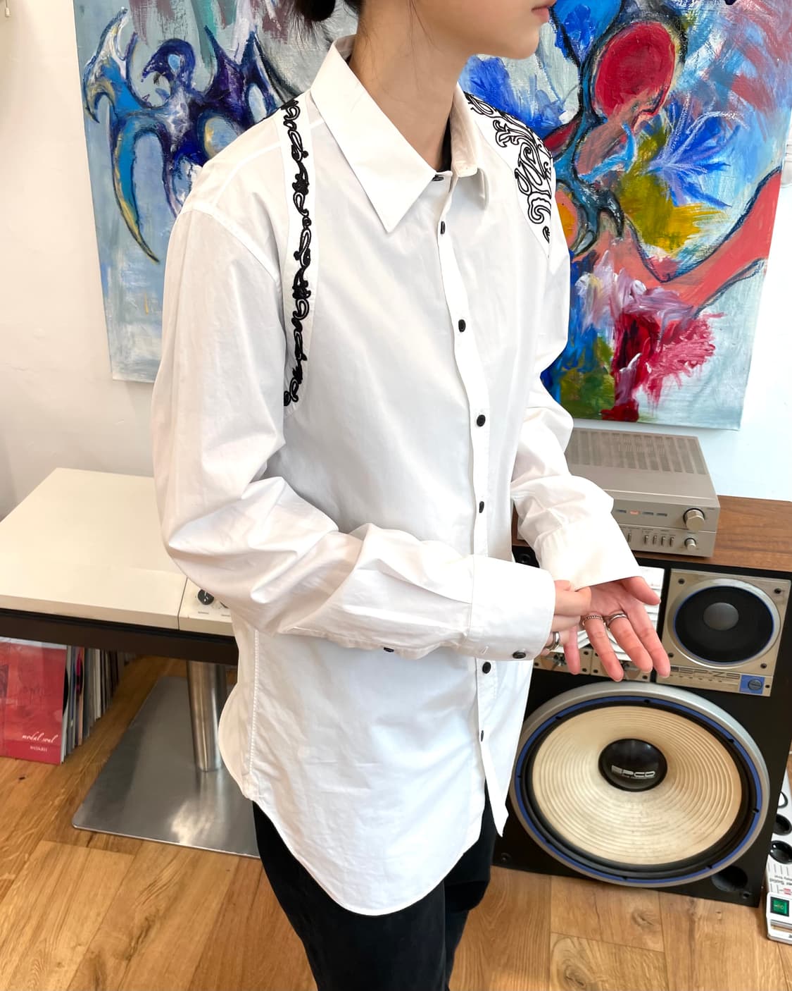 [XL] 알렉산더맥퀸 체인 자수 셔츠 상품이미지6