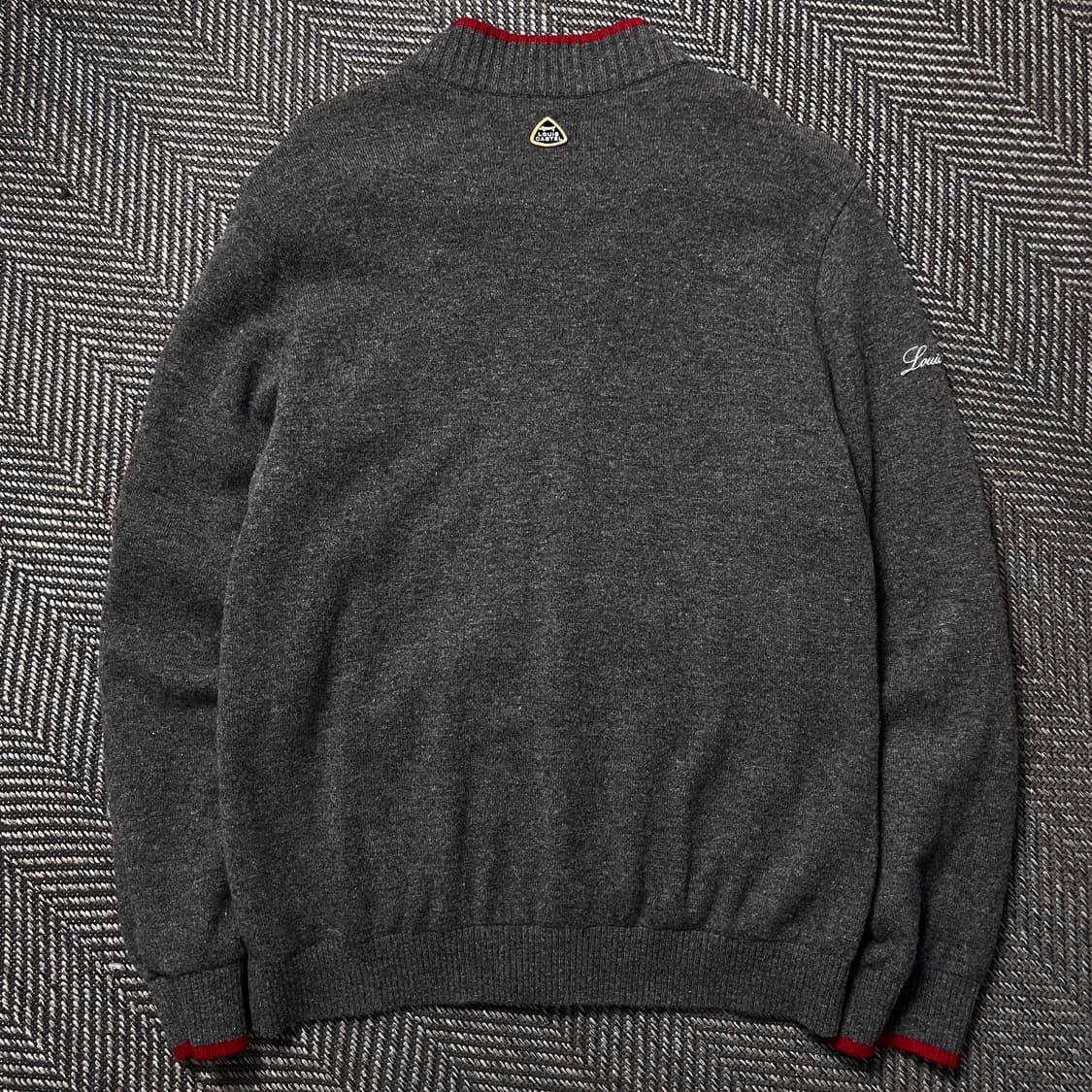 루이 까스텔 아가일 체크 패턴 니트 집업o 4974 상품이미지4