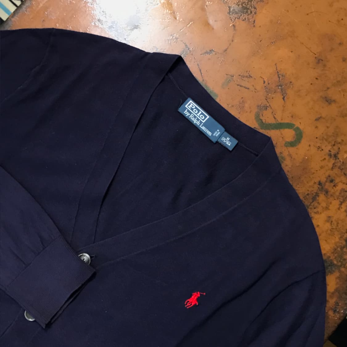 폴로랄프로렌 네이비 피마코튼 니트 가디건 남성 105 사이즈 상품이미지3