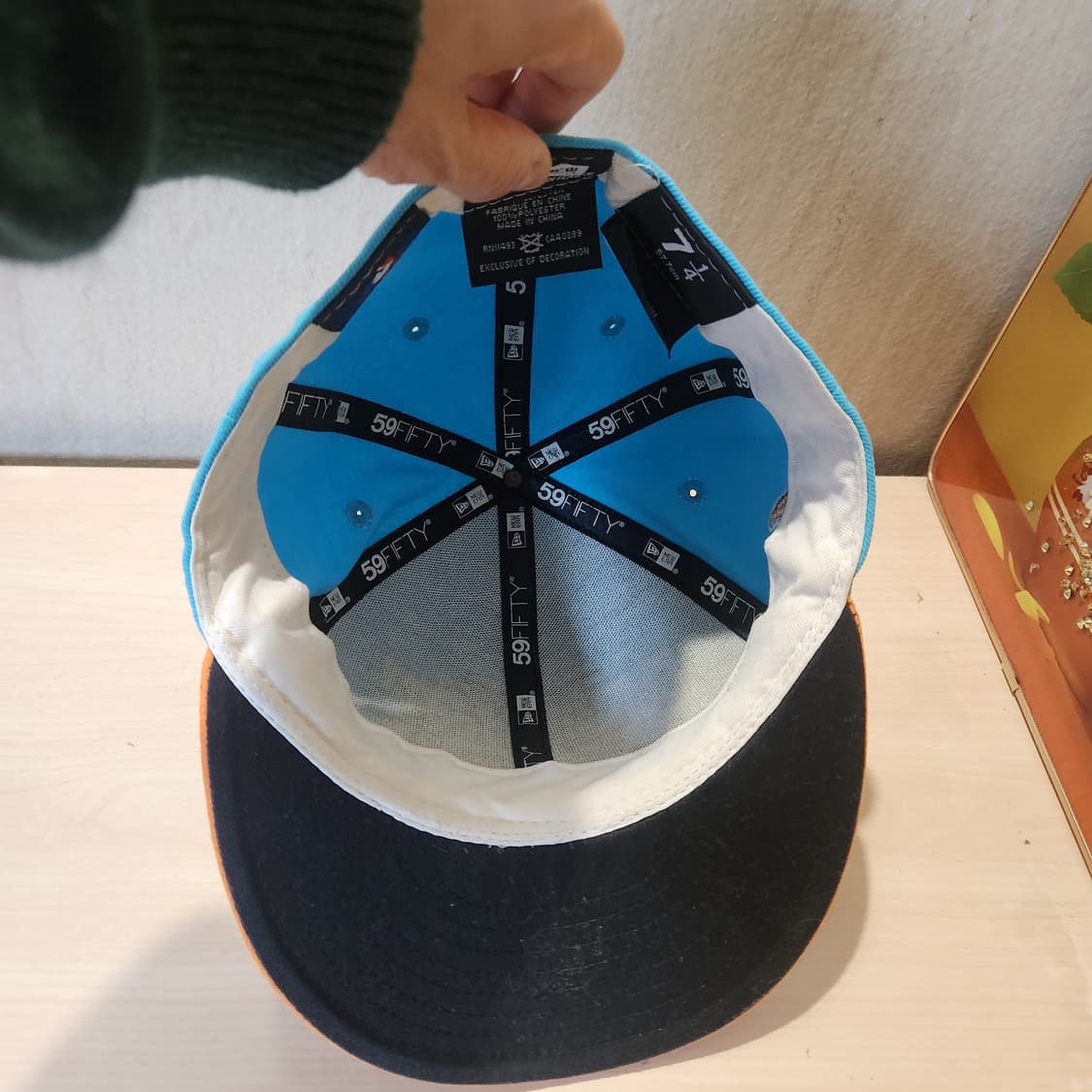 New Era 59FIFTY 샌프란시스코 자이언츠 캡 🧢 그레이×옐로우 상품이미지5