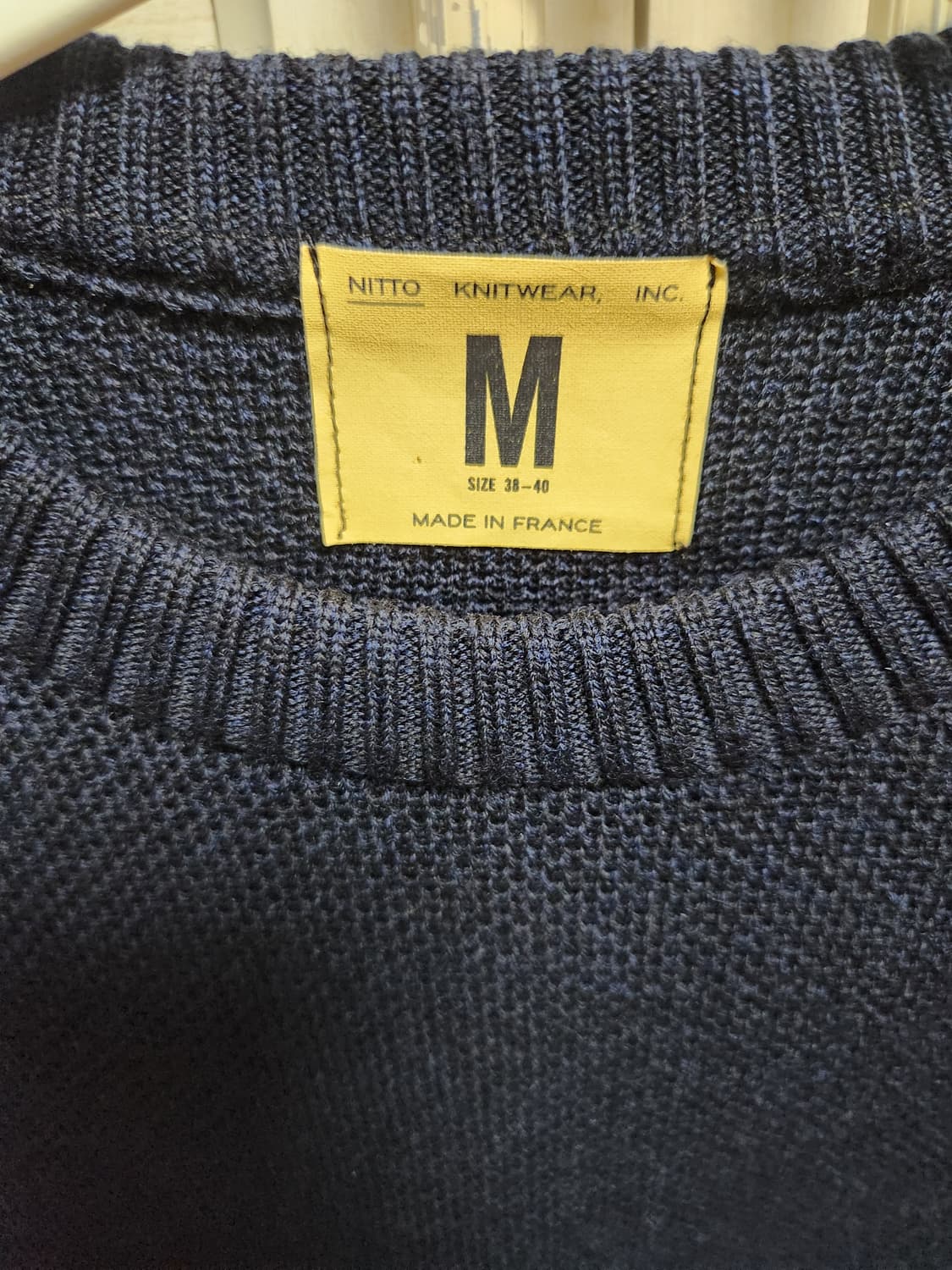 니토 youri 스웨터 다크네이비 M사이즈(1회착용) 상품이미지3