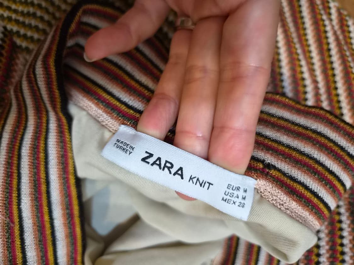 Zara 자라 여성 니트롱 지그재그스커트 M사이즈 상품이미지7