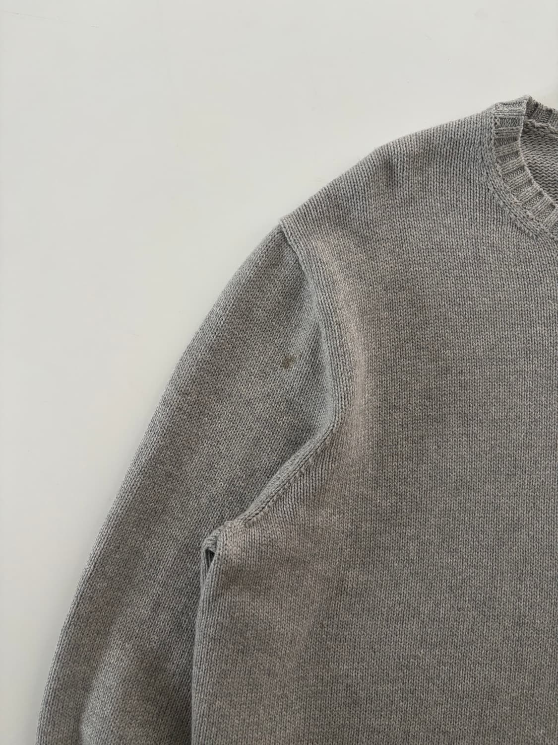 Polo 폴로 랄프로렌 QR신형 그레이 라운드넥 니트 상품이미지7