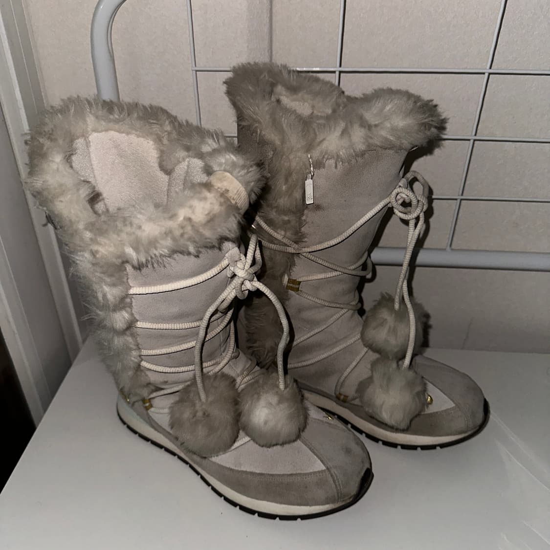 빈티지 나이키 폼폼 롱부츠 퍼 부츠 240 상품이미지6