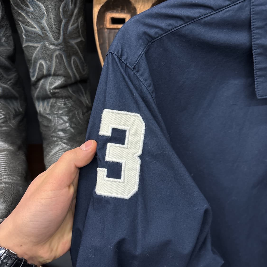 00s 폴로 랄프로렌 라이트코튼 스윙자켓 프레피 카라 폴로자수 N689 상품이미지6