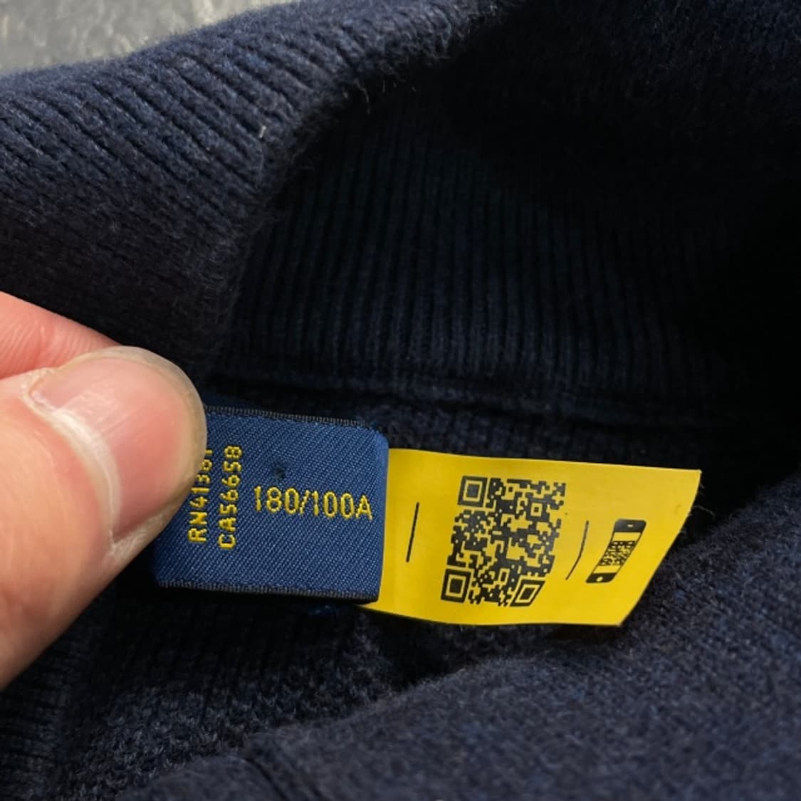 100 폴로 랄프로렌 신형 반집업 니트 상품이미지4