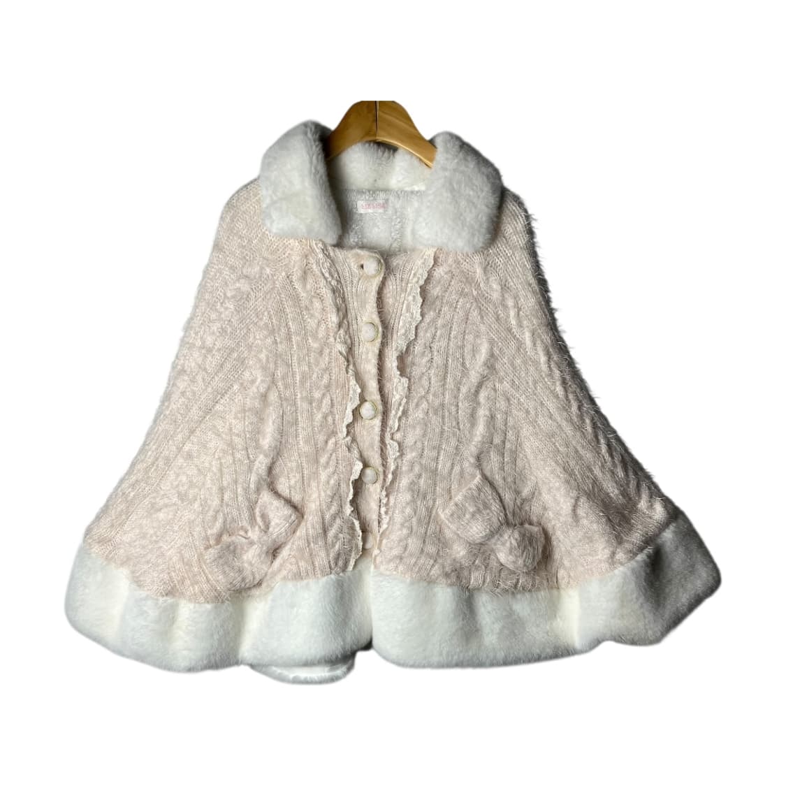 [LIZ LISA] 리즈리사 히메 퍼 니트 케이프 상품이미지1