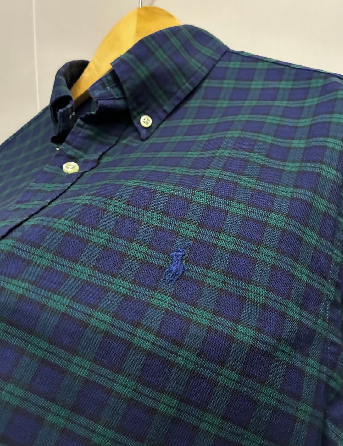 (L/105)POLO 폴로랄프로렌 블랙와치 타탄체크 버튼다운 셔츠  상품이미지4