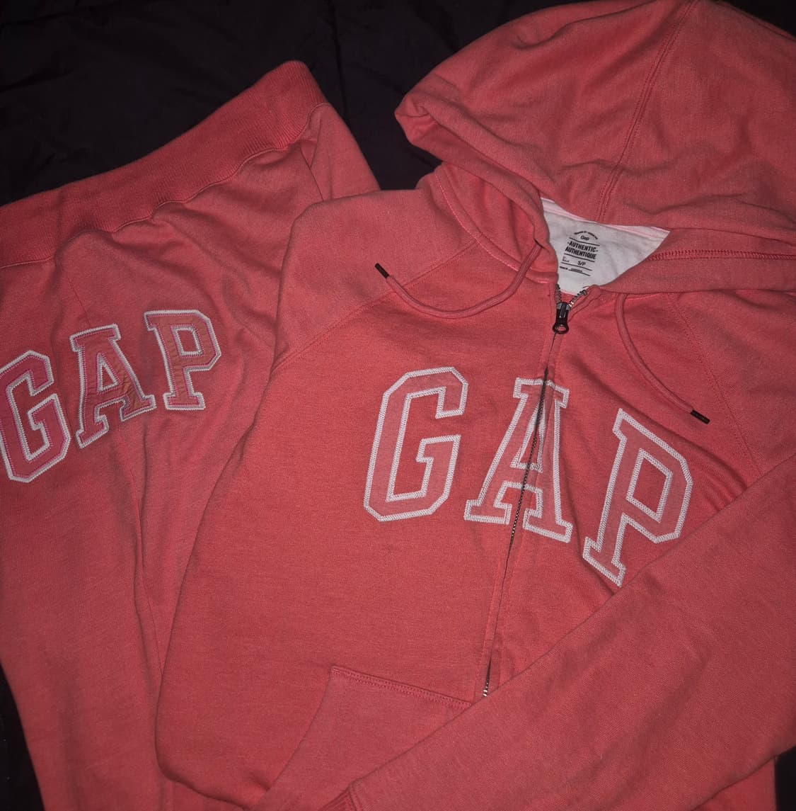 GAP 코랄핑크 후드집업 및 바지 상품이미지4