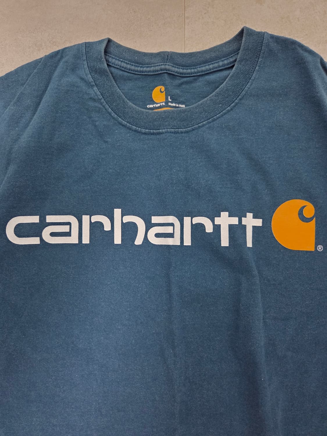 칼하트 오리지널 핏 로고 반팔 티셔츠 상품이미지2