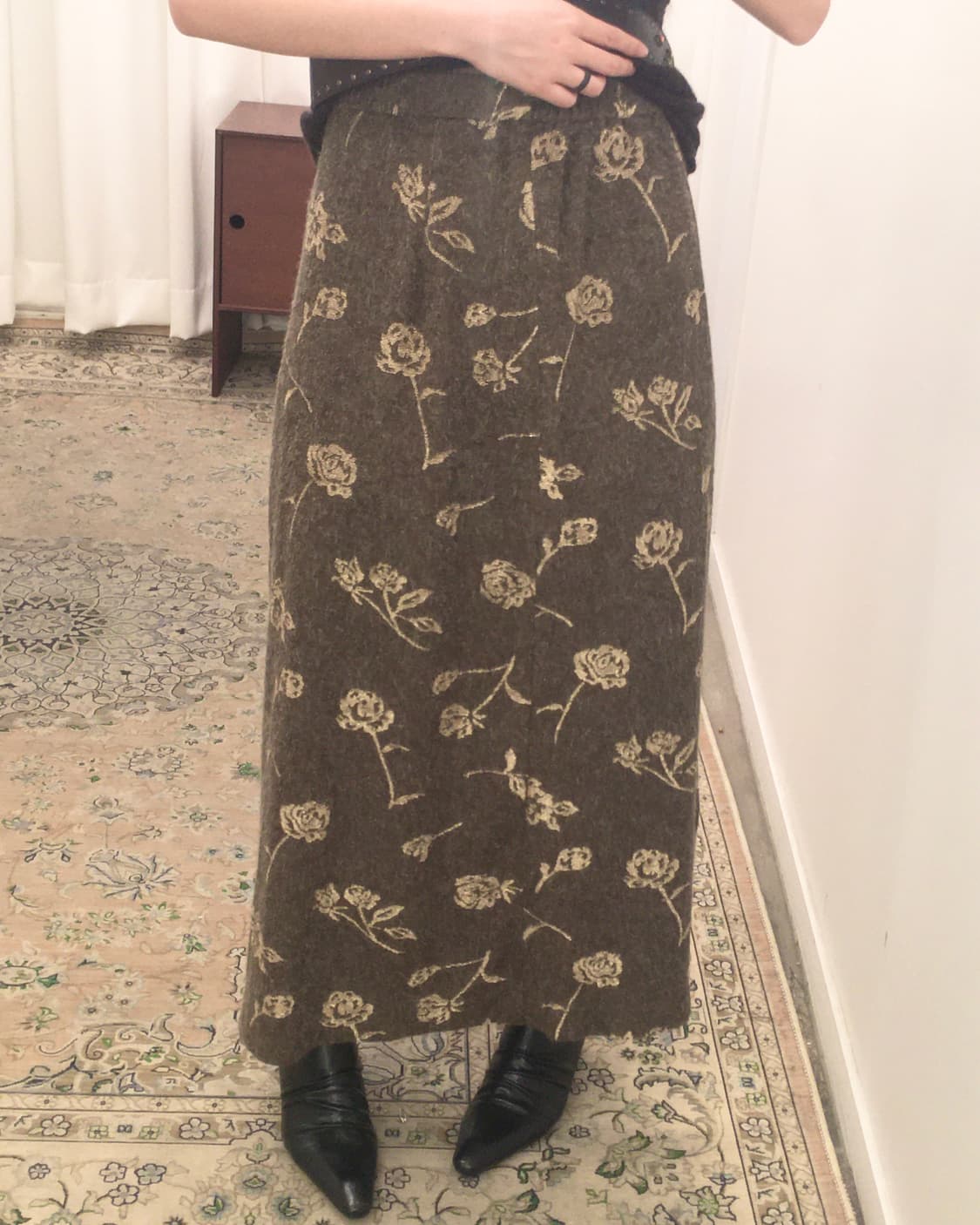 브라운 롱스커트 상품이미지1