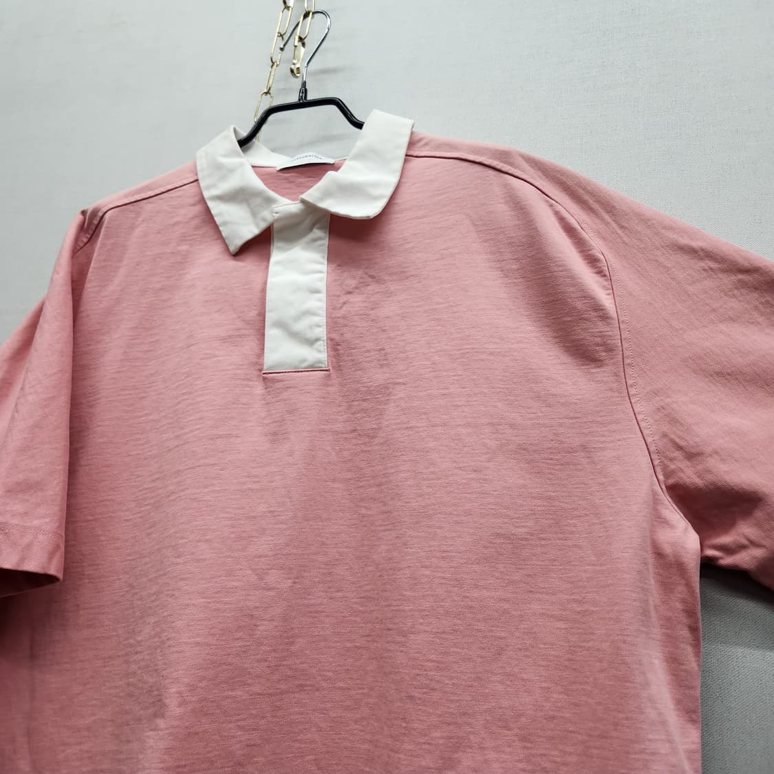 커스텀멜로우 로고와펜 럭비티 반팔카라 38(XL~2XL) 남여공용 상품이미지3