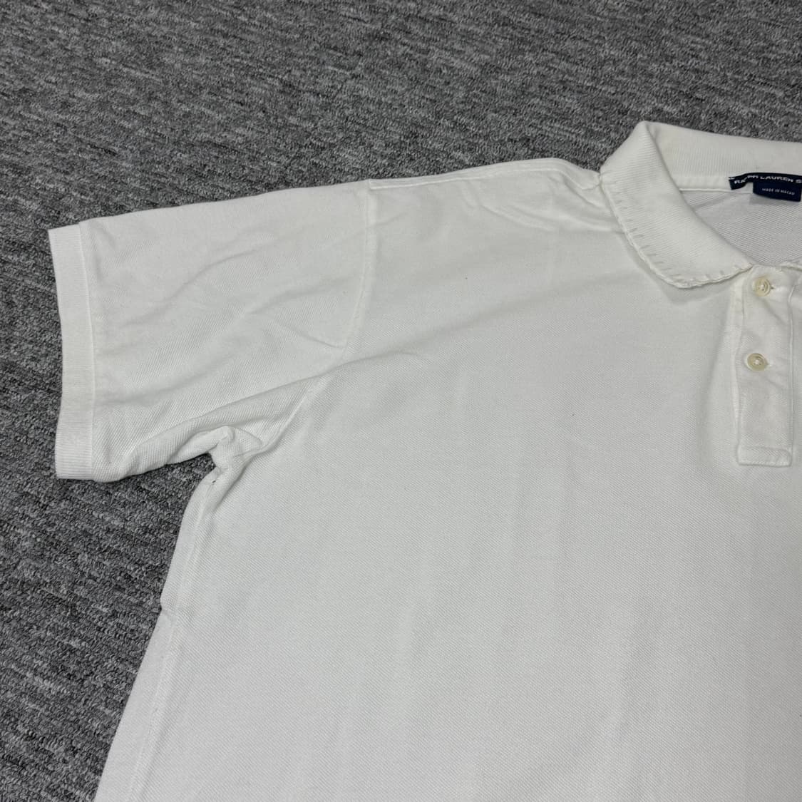 빈티지 폴로카라 반팔티 (White) | 스티치 커스텀제품 상품이미지4