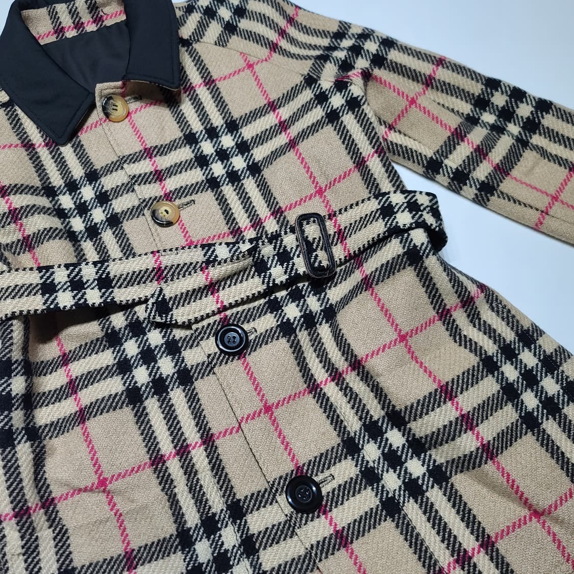 버버리 노바체크 리버시블 벨티드 자켓[S~M] 상품이미지6