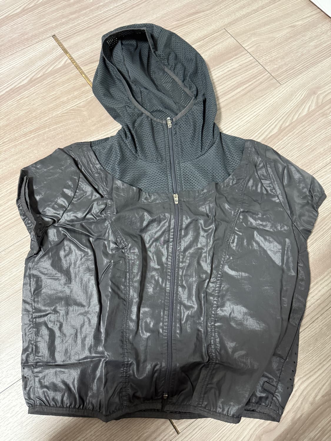 오호스 나일론 바라클라바 집업 차콜 상품이미지6