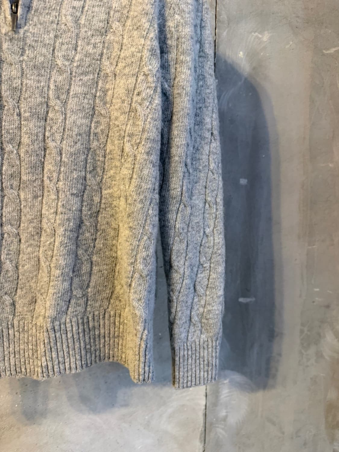 브룩스 브라더스 케이블 짚업 니트 100 상품이미지6