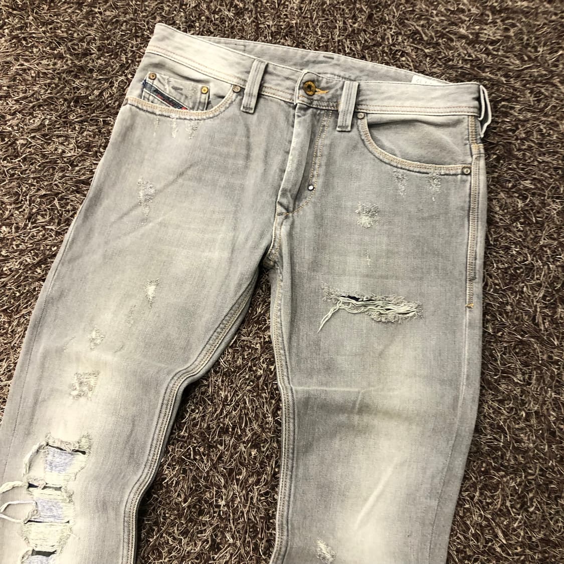 디젤 THANAZ 워싱 디스 그레니 데님 팬츠 상품이미지2