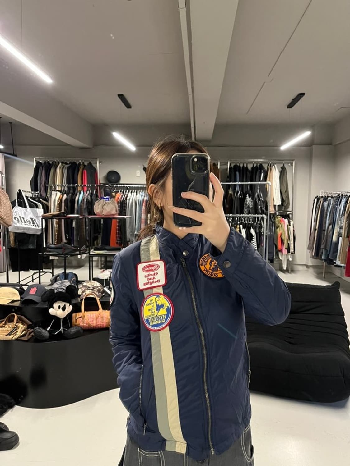 HYSTERIC GLAMOUR nylon patch racing jack 상품이미지1